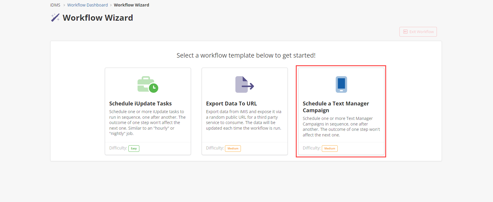 Creating a Workflow