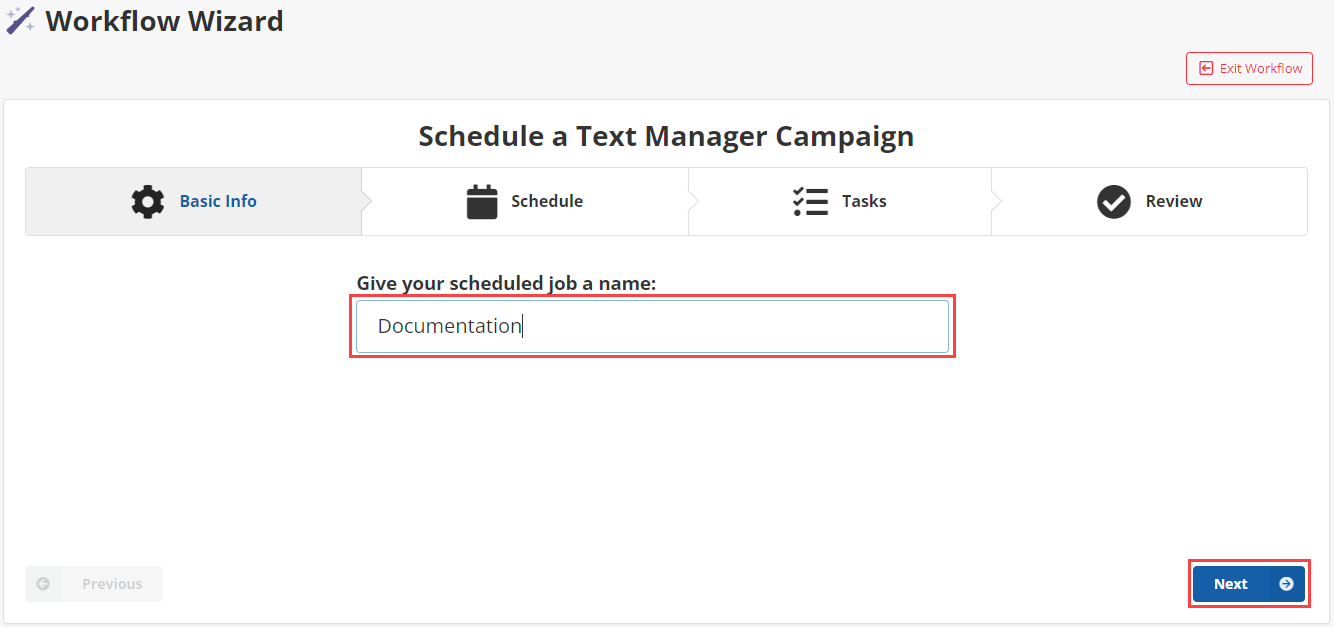 Creating a Workflow