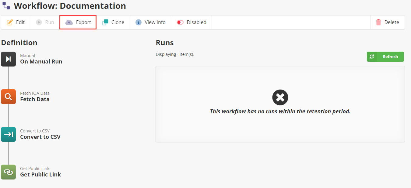 Empty Work Flows Creating a Workflow